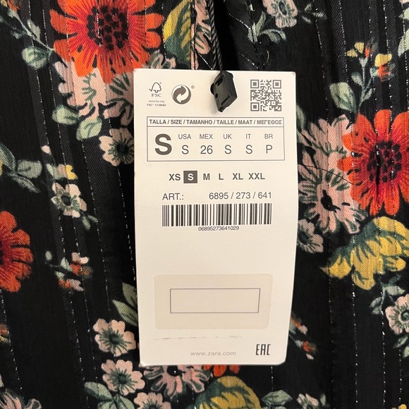 New Zara Woman Peasant Style Dress - Picture 7 of 10